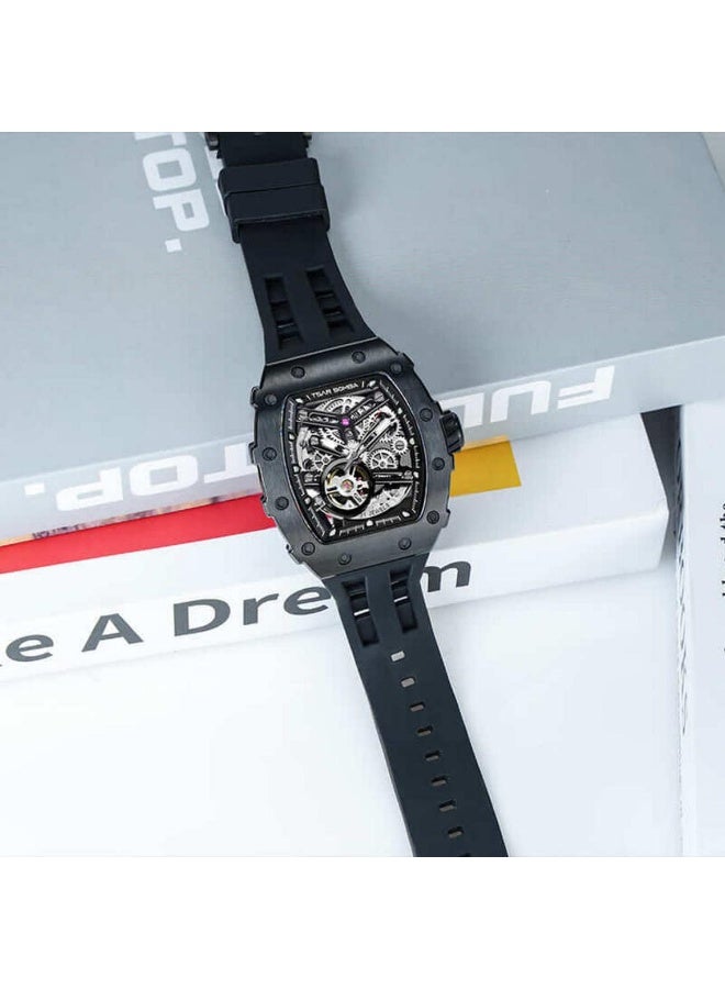 TSAR BOMBA Montre Homme Tsar Bomba Elemantal series - TB8208A45 Bracelet Silicone Noir - Image 4